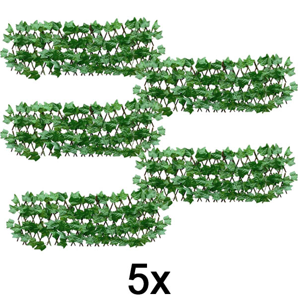 5x Повлечена ограда за градина (30 x 80 cm) | GREENFENCE
