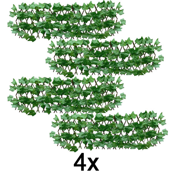 4x Повлечена ограда за градина (30 x 80 cm) | GREENFENCE