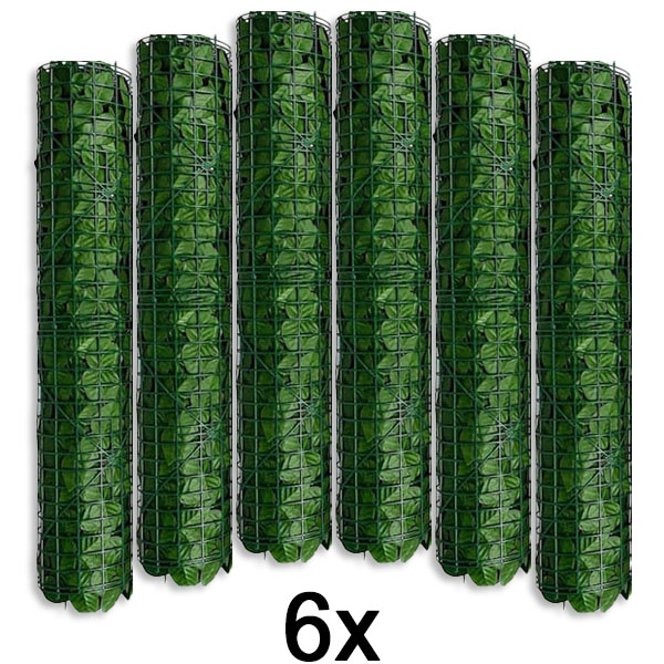 6x Панел за приватност со вештачки лисја | LEAFPANEL