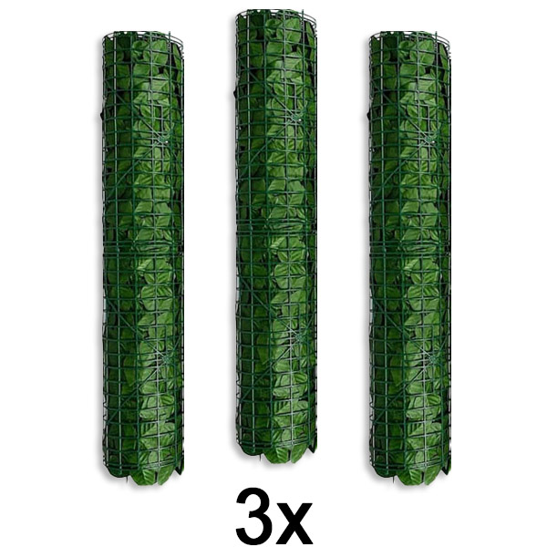 3x Панел за приватност со вештачки лисја | LEAFPANEL