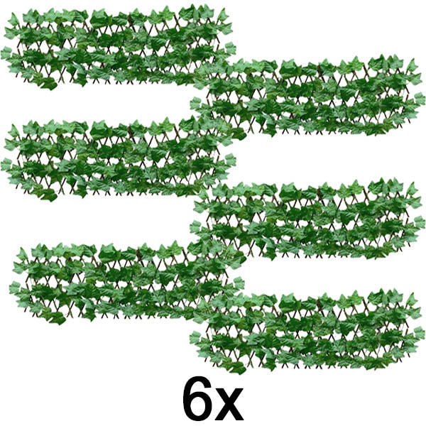 6x Повлечена ограда за градина (30 x 80 cm) | GREENFENCE