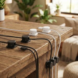 Магнетен самолеплив организатор за кабли (12 парчиња) | CABLIP